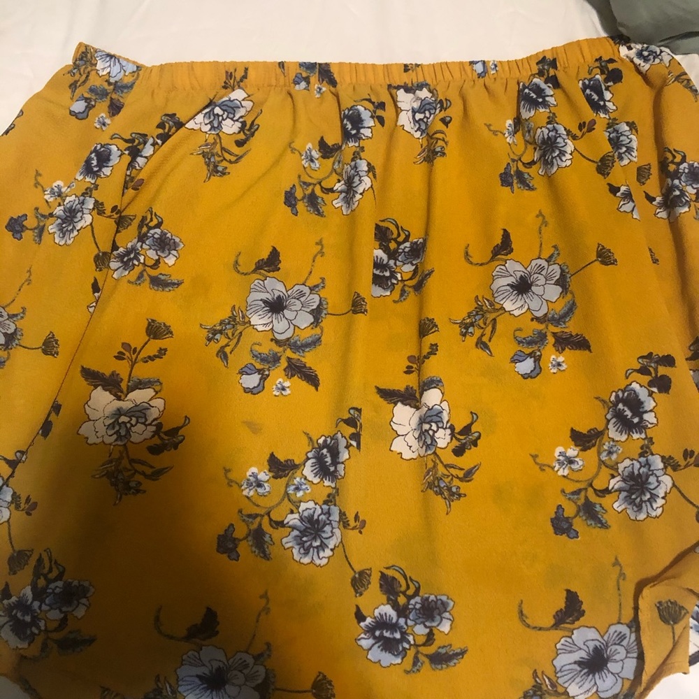 Yellow casual blouse